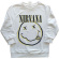 Nirvana - Happy Face Boys Wht Sweatshirt Nirvana - Happy Face Boys Wht Sweatshirt