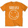 Nirvana - Happy Face Boys T-Shirt Orange