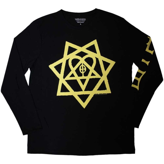 Him - Heartagram Honeycomb Bl Longsleeve 
