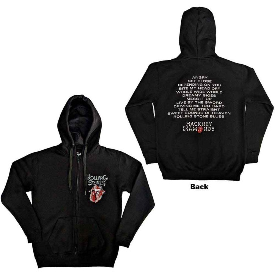 Rolling Stones - Hackney Diamonds Tracks Bl Zip Hoodie 