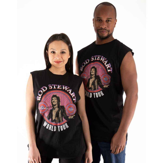 Rod Stewart - World Tour Uni Bl Tank Top 