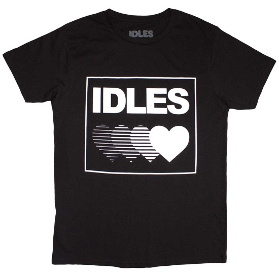 Idles - Gradient Heart Uni Bl T-Shirt  (S)