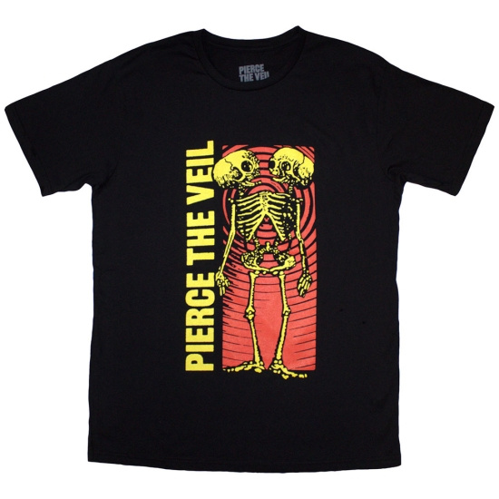 Pierce The Veil - Wavy Skeleton Uni Bl T-Shirt  (XL)