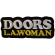 The Doors - La Woman Text Logo Bl Woven Patch The Doors - La Woman Text Logo Bl Woven Patch