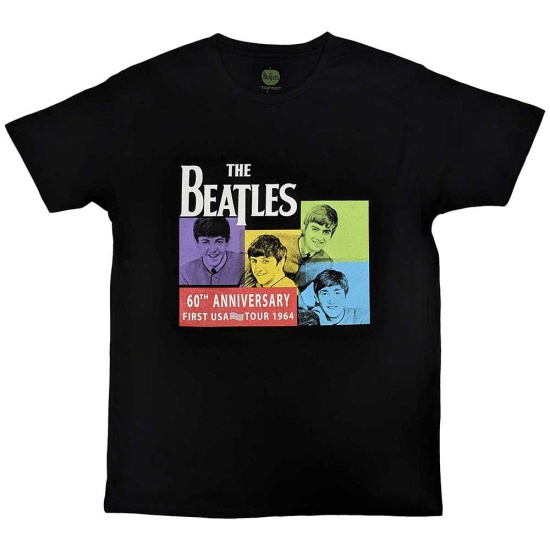 Beatles - Us 1964 Uni Bl T-Shirt