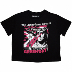 Green Day - American Dream Lady Bl Crop Top