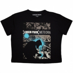 Linkin Park - Meteora Drip Collage Lady Bl Crop Top