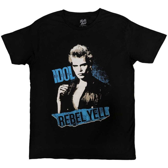 Billy Idol - Rebel Yell Blue Uni Bl T-Shirt  (XL)