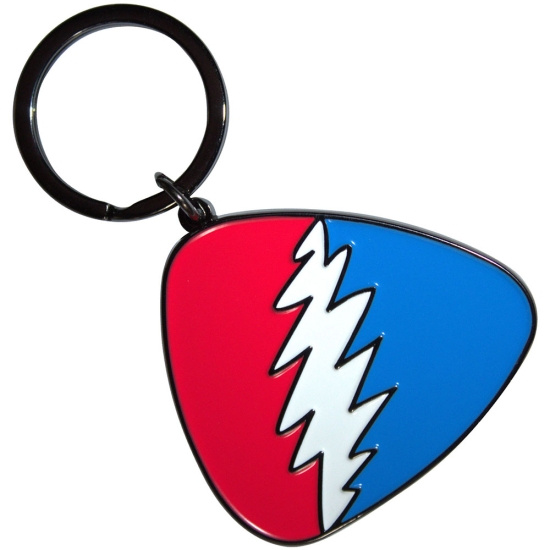 Grateful Dead - Red/Blue Plectrum Keychain