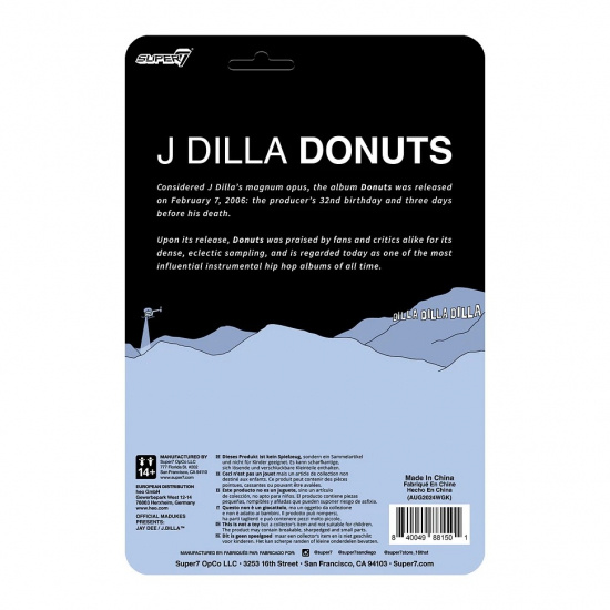 J Dilla - Reaction Figures Wave 1 J Dilla (Donuts - Smile Album Cover)