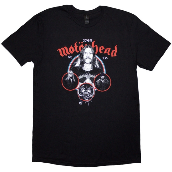 Motorhead - 50 Years Band Circles Uni Bl T-Shirt