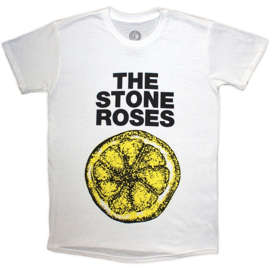 Stone Roses - Lemon 1989 Tour Uni Wht T-Shirt