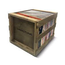Vinyl Tonic - Stackable Lp Crate (Teak)