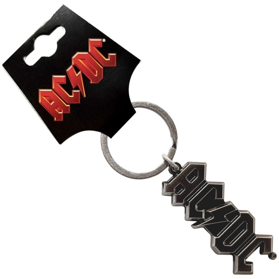 Ac/Dc - 3D Silver Logo Keychain