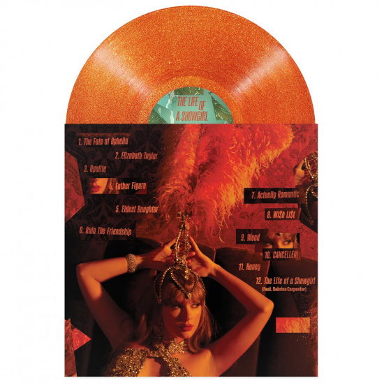 Taylor Swift - The Life Of A Showgirl (Sweat And Vanilla Perfume Portofino Orange Glitter Vinyl)