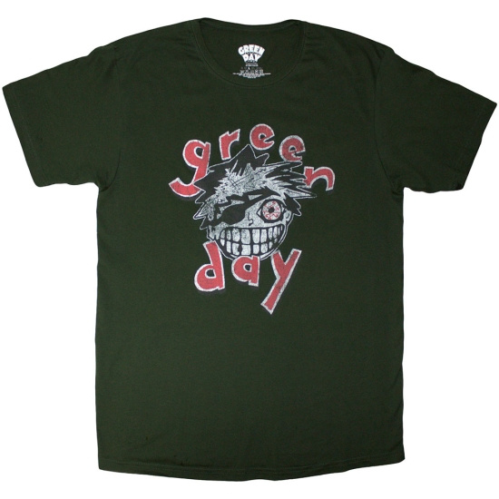 Green Day - Eye Patch Uni Green T-Shirt