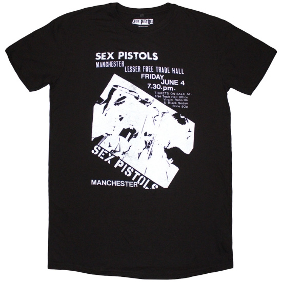Sex Pistols - Manchester Flyer Lady Bl T-Shirt Dress