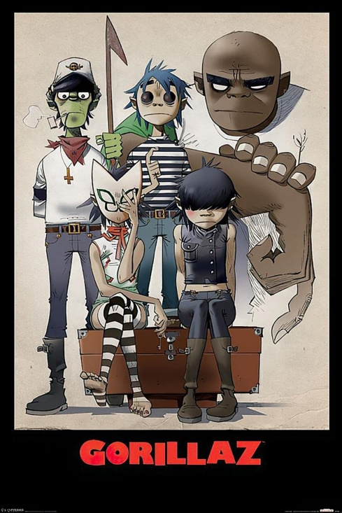 Gorillaz  - Family 91,5 X 61 Cm
