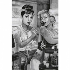 Audrey And Marilyn - Tattoo By James Danger Harvey 91,5 X 61 Cm