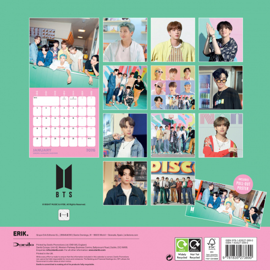 Bts   - 2026 Square Calendar - Multi-Language