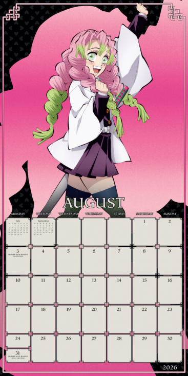 Demon Slayer  - 2026 Square Calendar