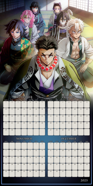 Demon Slayer  - 2026 Square Calendar