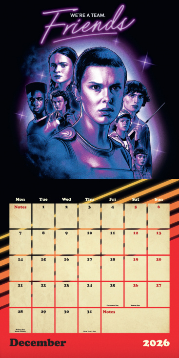 Stranger Things  - 2026 Square Calendar