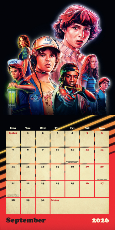 Stranger Things  - 2026 Square Calendar