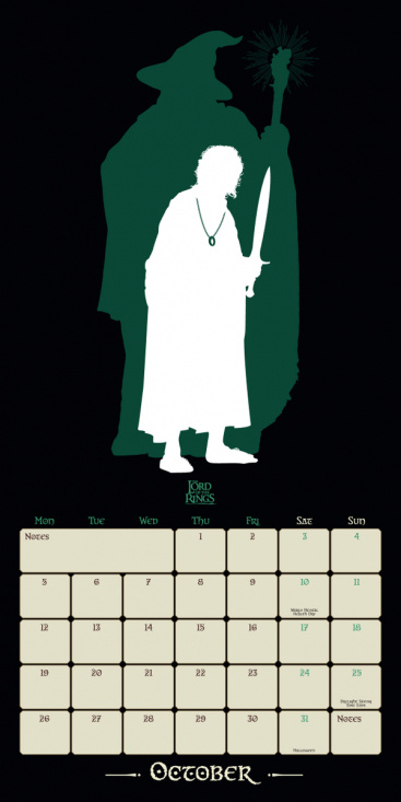 Lord Of The Rings  - 2026 Square Calendar