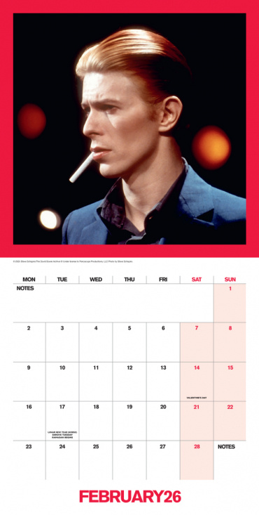 David Bowie  - 2026 Collector's Edition Sleeve Calendar