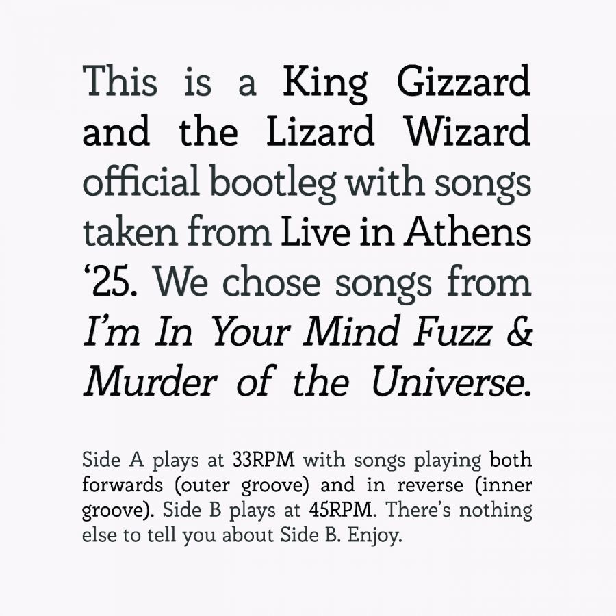 King Gizzard And The Lizard Wizard - Songs From I'm In Your Mind Fuzz &