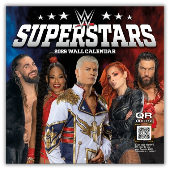 Wwe Superstars - 2026 Square Calendar
