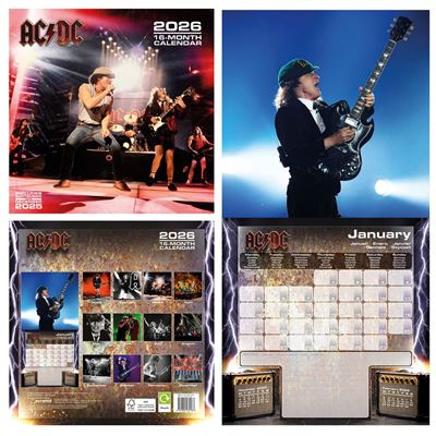 Ac/Dc - 2026 Square Calendar