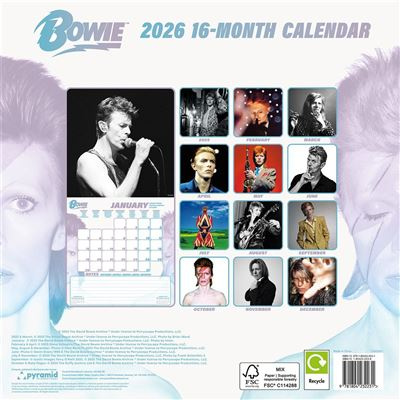 David Bowie - 2026 Square Calendar