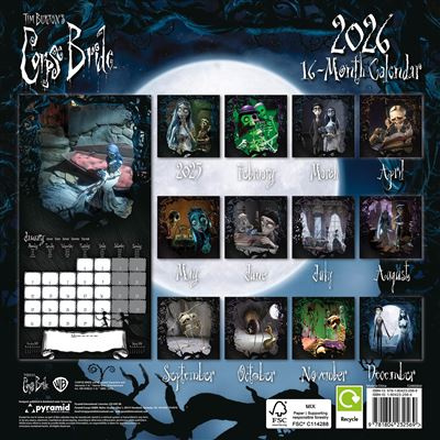 Corpse Bride - 2026 Square Calendar