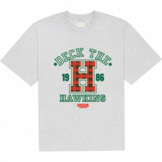 Stranger Things - Deck The Hawkins Uni Grey T-Shirt