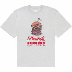 Stranger Things -  Benny’S Burger Uni Grey T-Shirt