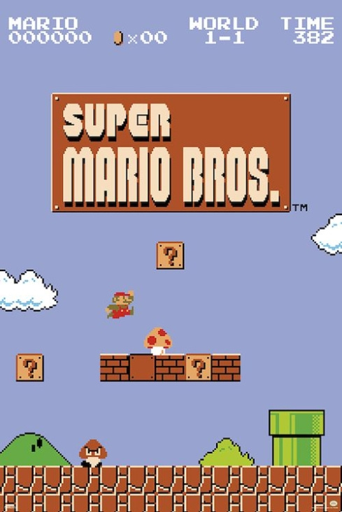 Game Poster - Super Mario Bros - Level 1 (91,5 X 61 Cm)