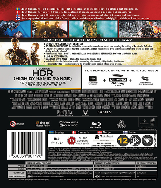 Movie - Terminator 4: Salvation (Uhd+Bd) Uhd S-T