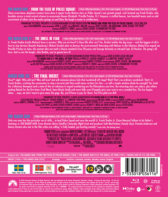 Movie - Naked Gun, The - 4-Movie Collection (Bd)