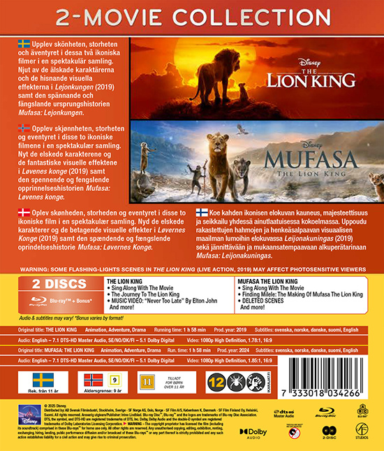 Movie - The Lion King 2-Movie Collection (Bd)
