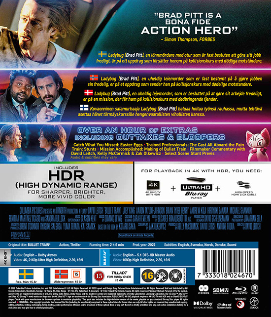 Movie - Bullet Train (4K+Bd) Bnl+Nc