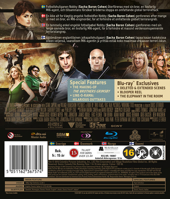 Movie - Brothers Grimsby, The Bd S-T