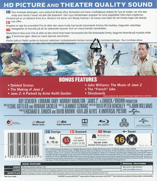Movie - Jaws 2 Bd S-T