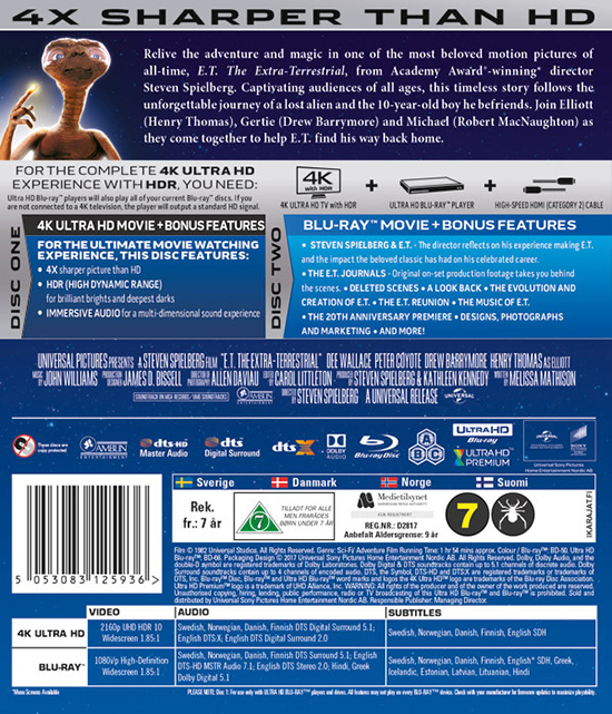 Movie - E.T.: The Extra-Terrestrial (Uhd+Bd) Uhd
