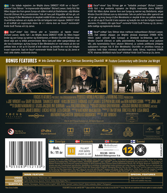 Movie - Darkest Hour Bd S-T