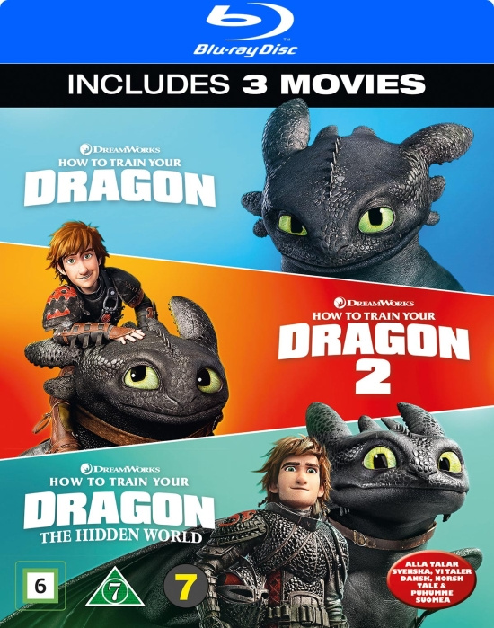 Movie - How To Train Your Dragon 1-3 Box Bd S-T