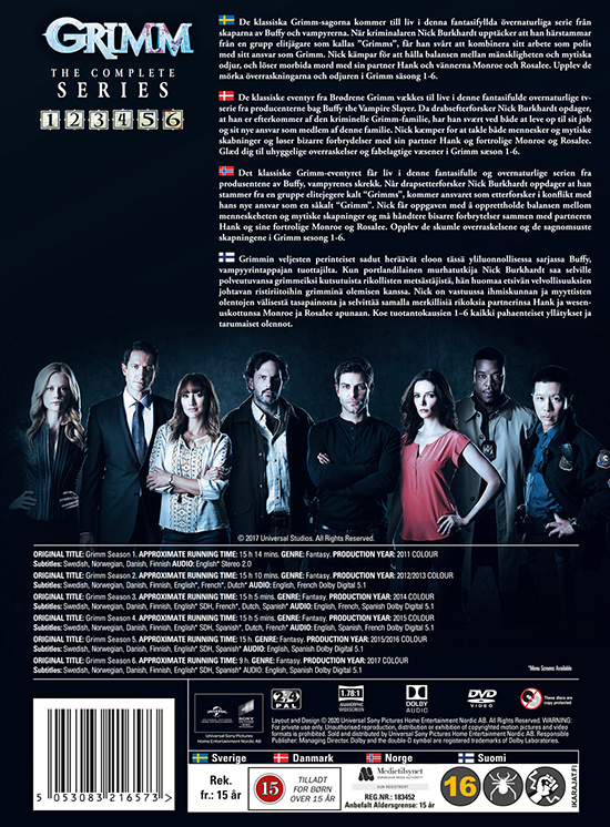 Movie - Grimm Complete Series Dvd S-T