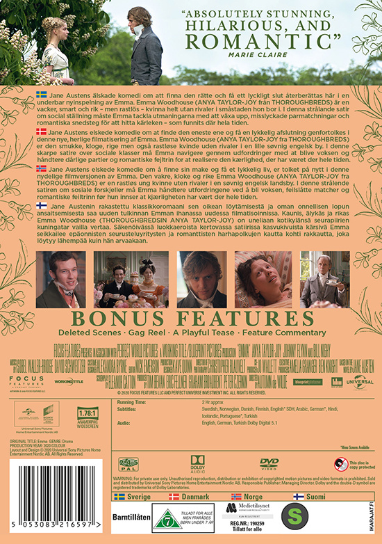 Movie - Emma Dvd S-T