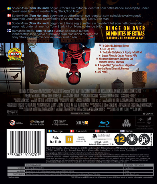 Movie - Spider-Man: Homecoming Bd S-T